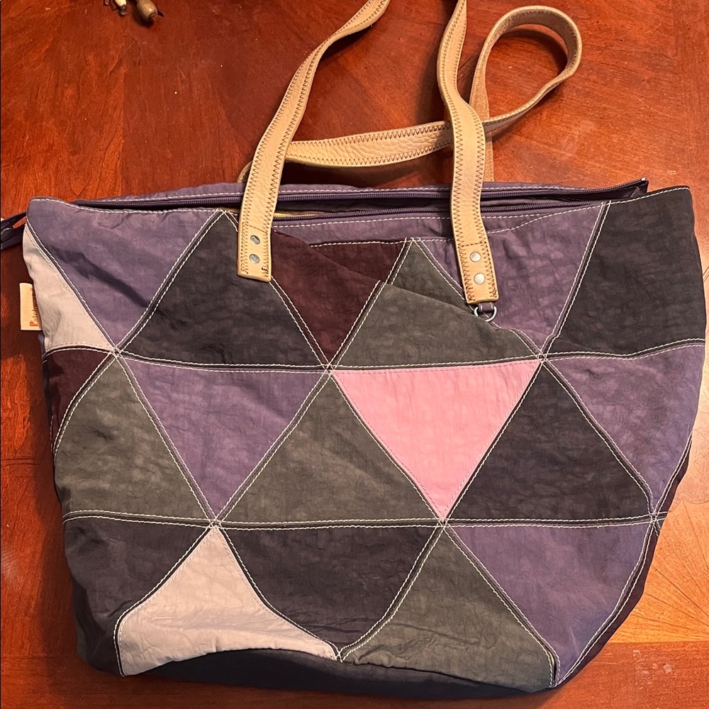 Kipling Multicolor Patchwork Tote